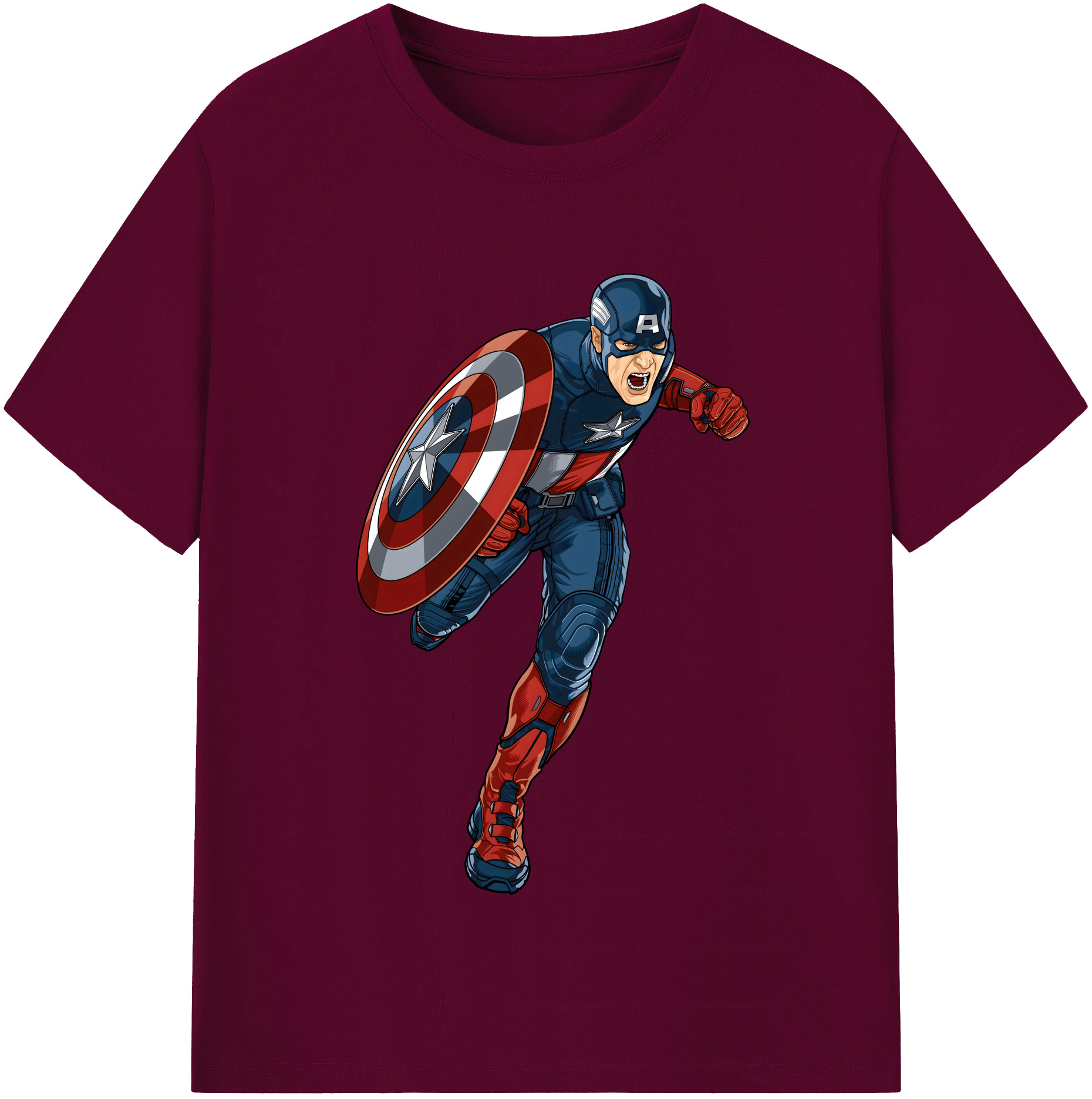 （画像用） アベンジャーズ The Avengers レディースカジュアルプリントTシャツ（綿100％）
